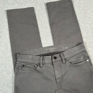 Banana Republic Traveler Jeans Men 31x29 (Tag 31x29) Gray Slim Fit Pants Stretch